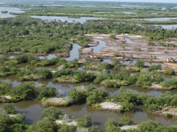 Photo taken from Volusia County Mosquito Control helicopter